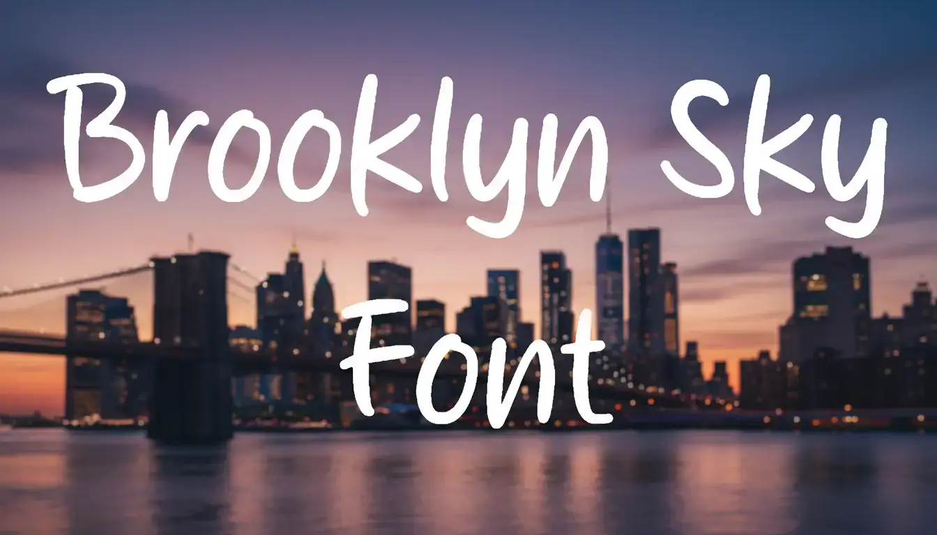 Brooklyn Sky Font