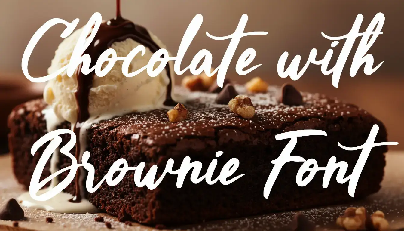 Chocolate with Brownie Font