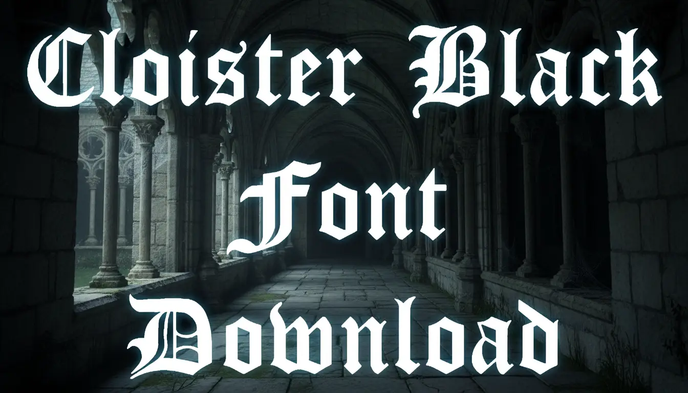 Cloister Black Font Download