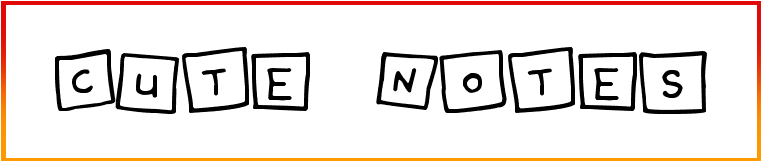 Cute Notes Font free download