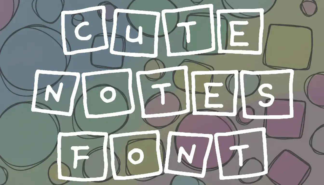 Cute Notes Font