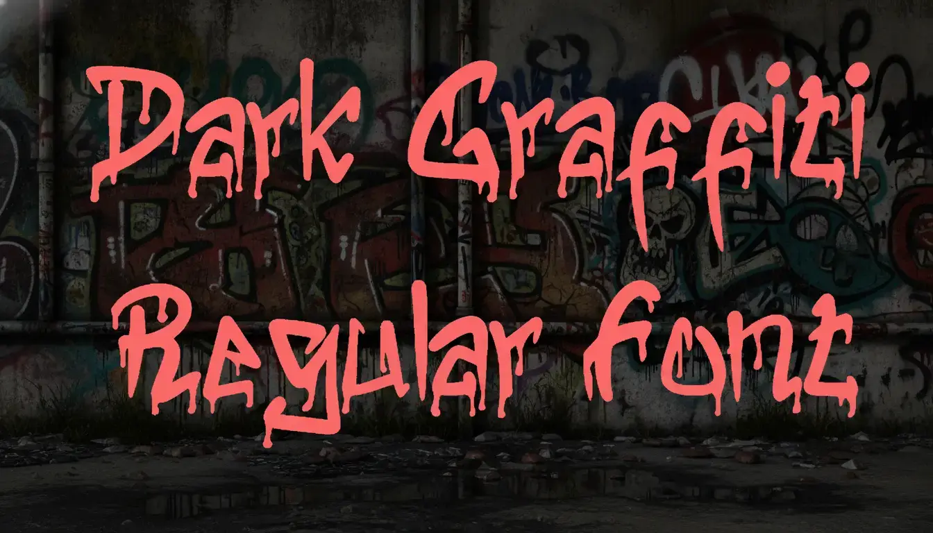 Dark Graffiti Regular Font