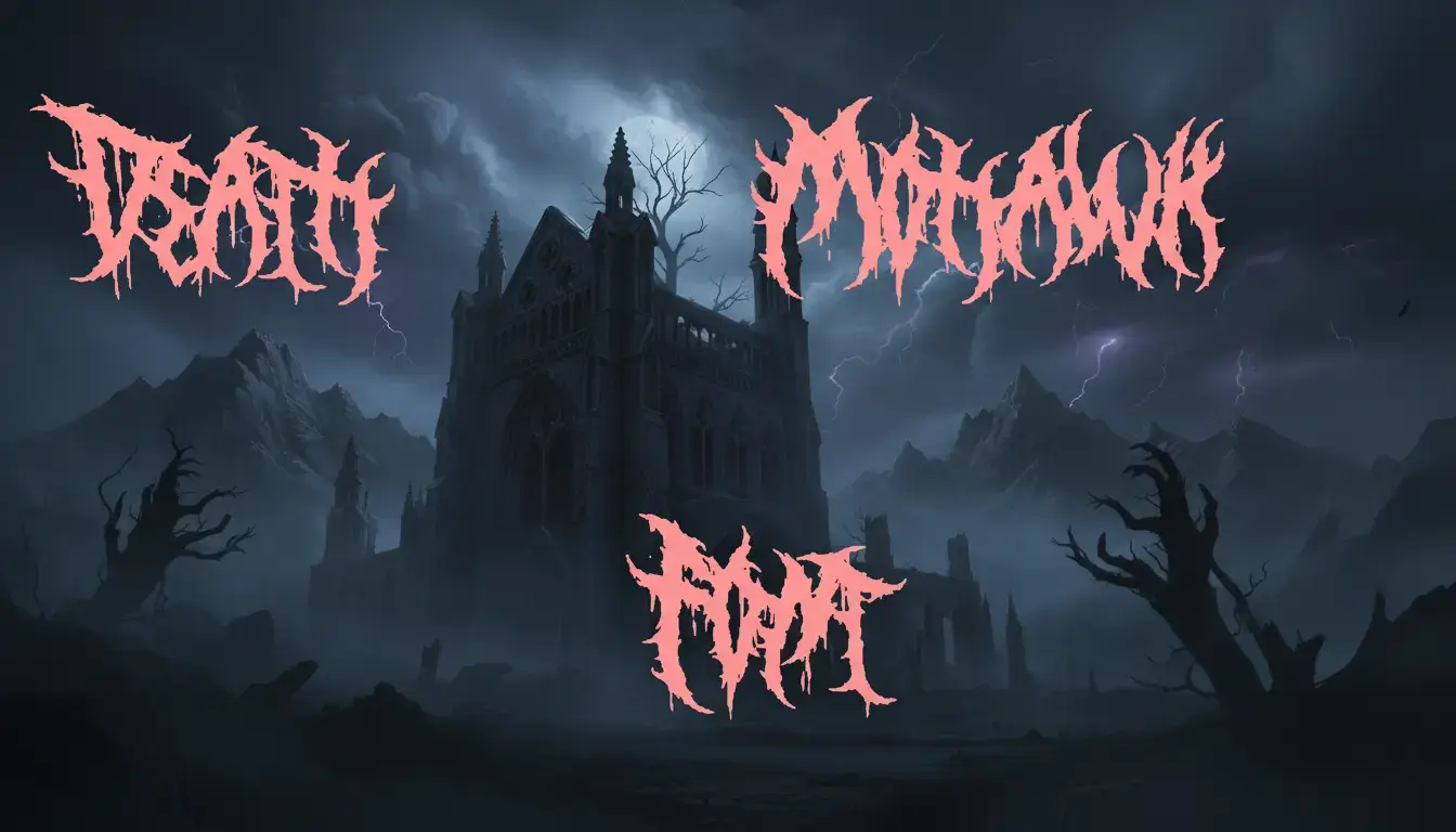Death Mohawk Font