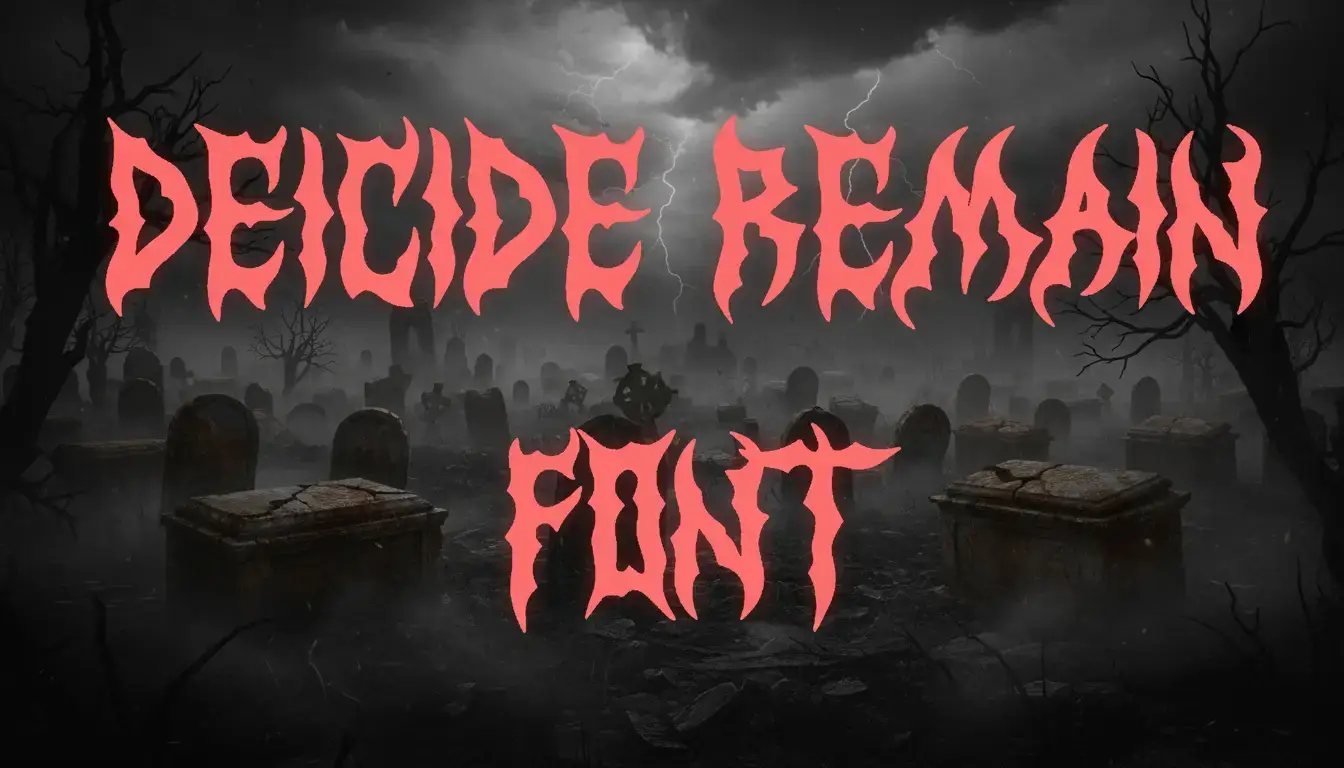 Deicide Remain Font