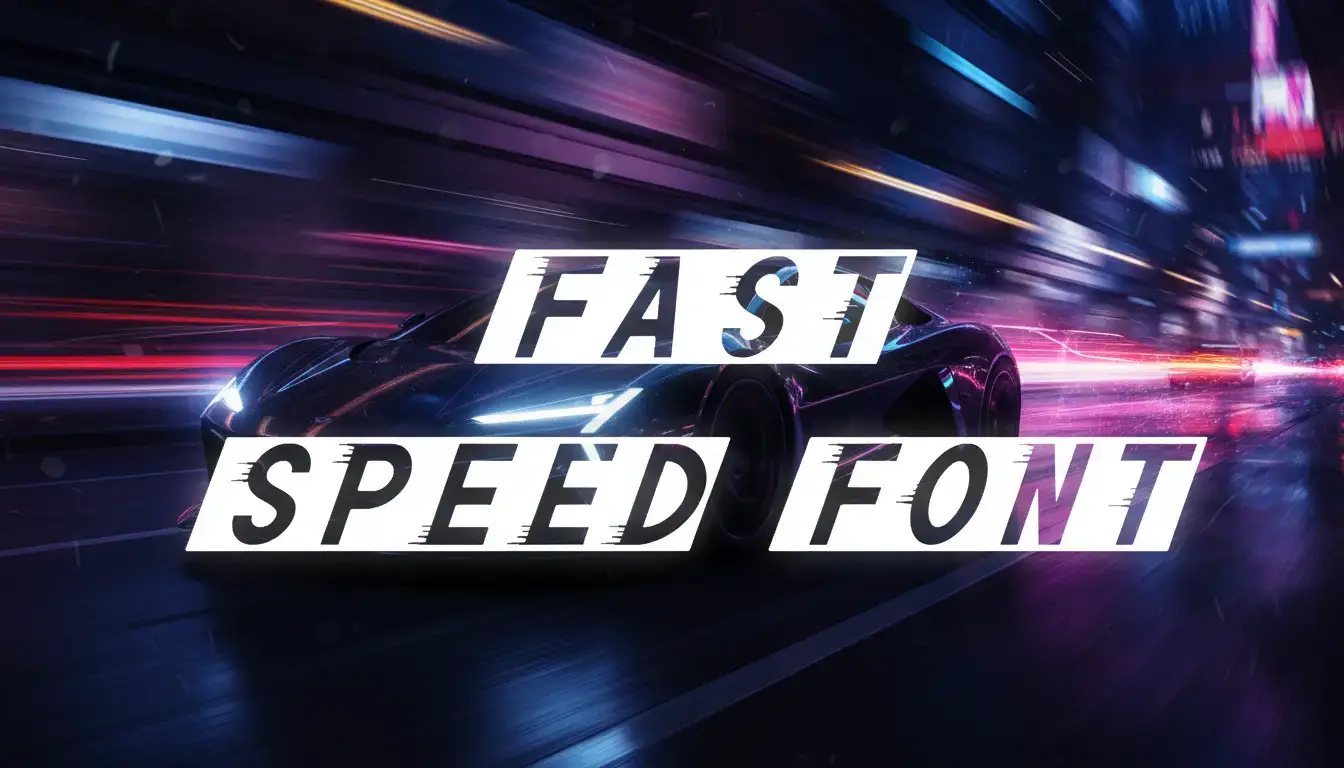 Fast Speed Font