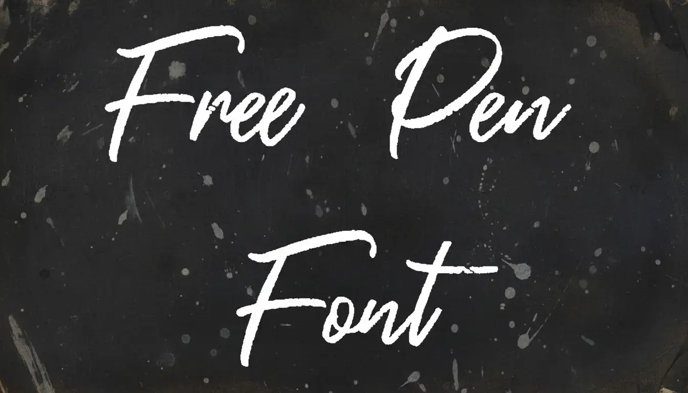 Free Pen Font