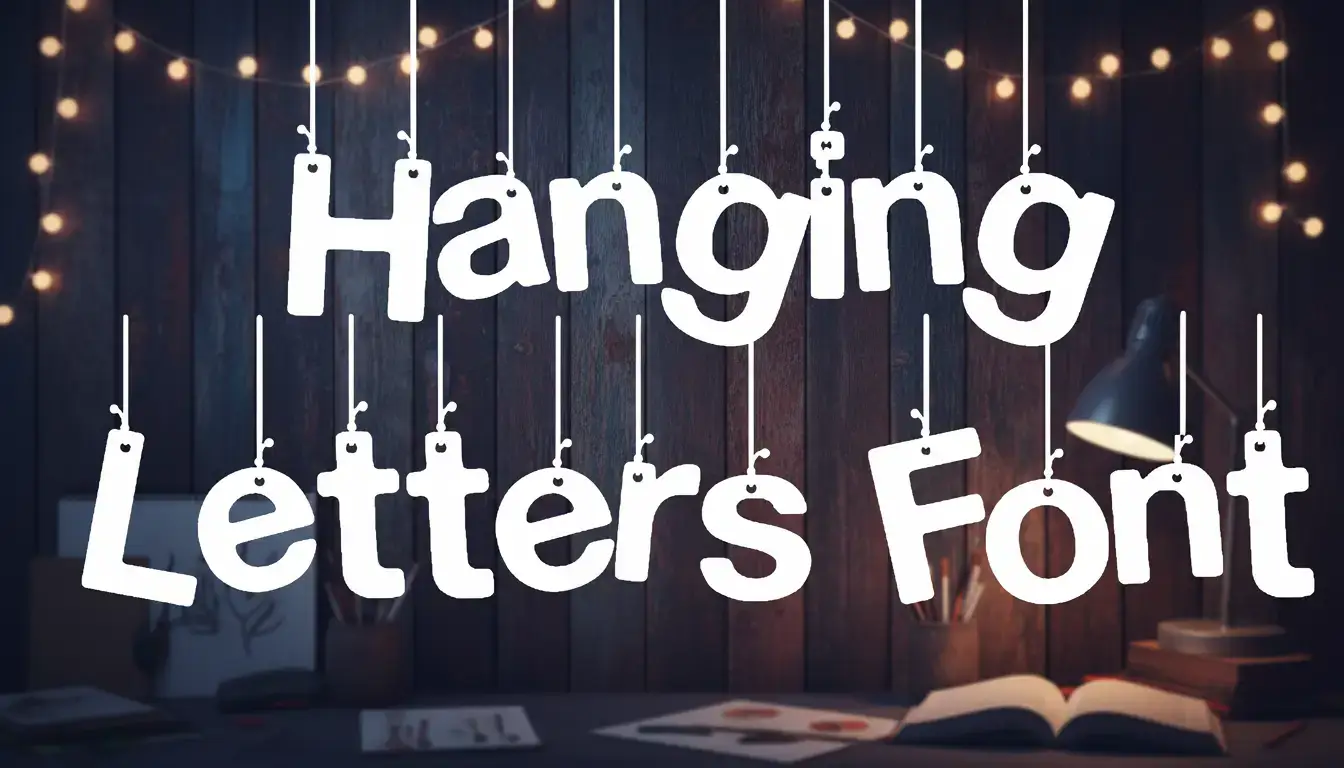 Hanging Letters Font