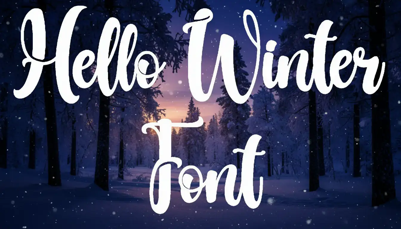 Hello Winter Font