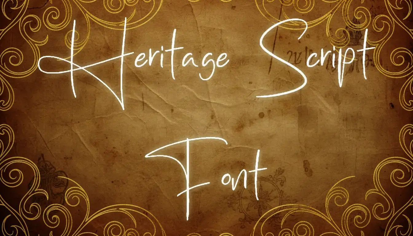 Heritage Script Font