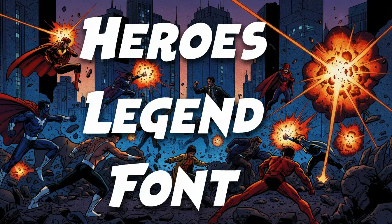Heroes Legend Font