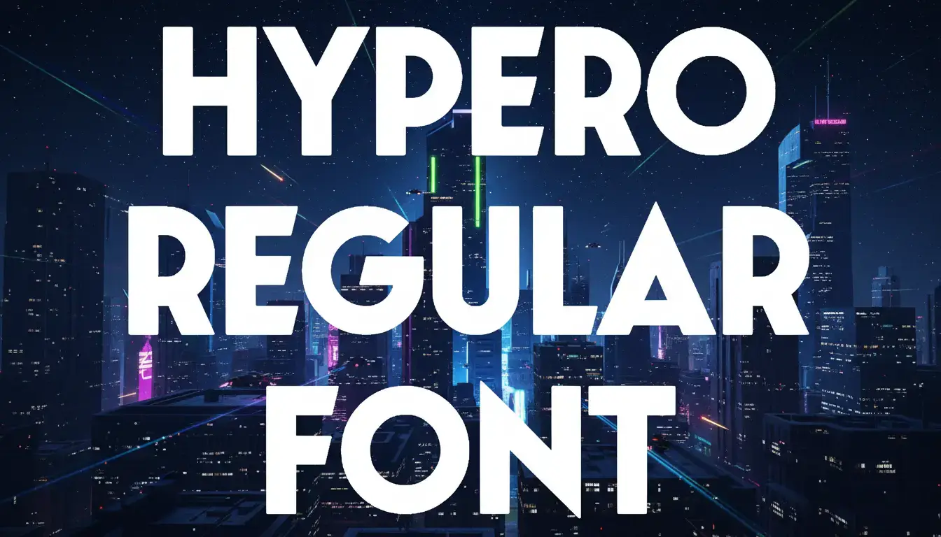 Hypero Regular Font