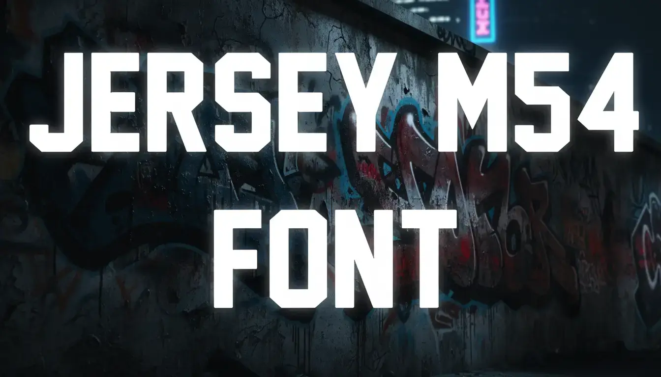 Jersey M54 Font