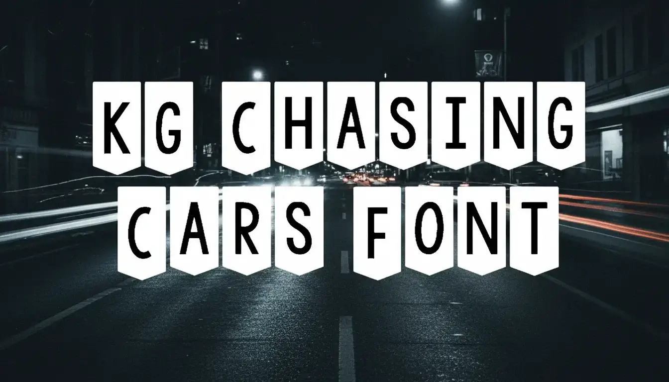 KG Chasing Cars Font