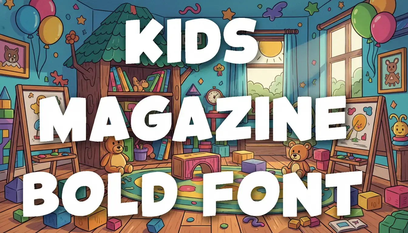KIDS MAGAZINE BOLD FONT