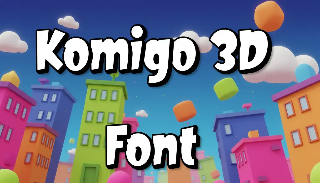 Komigo 3D Font
