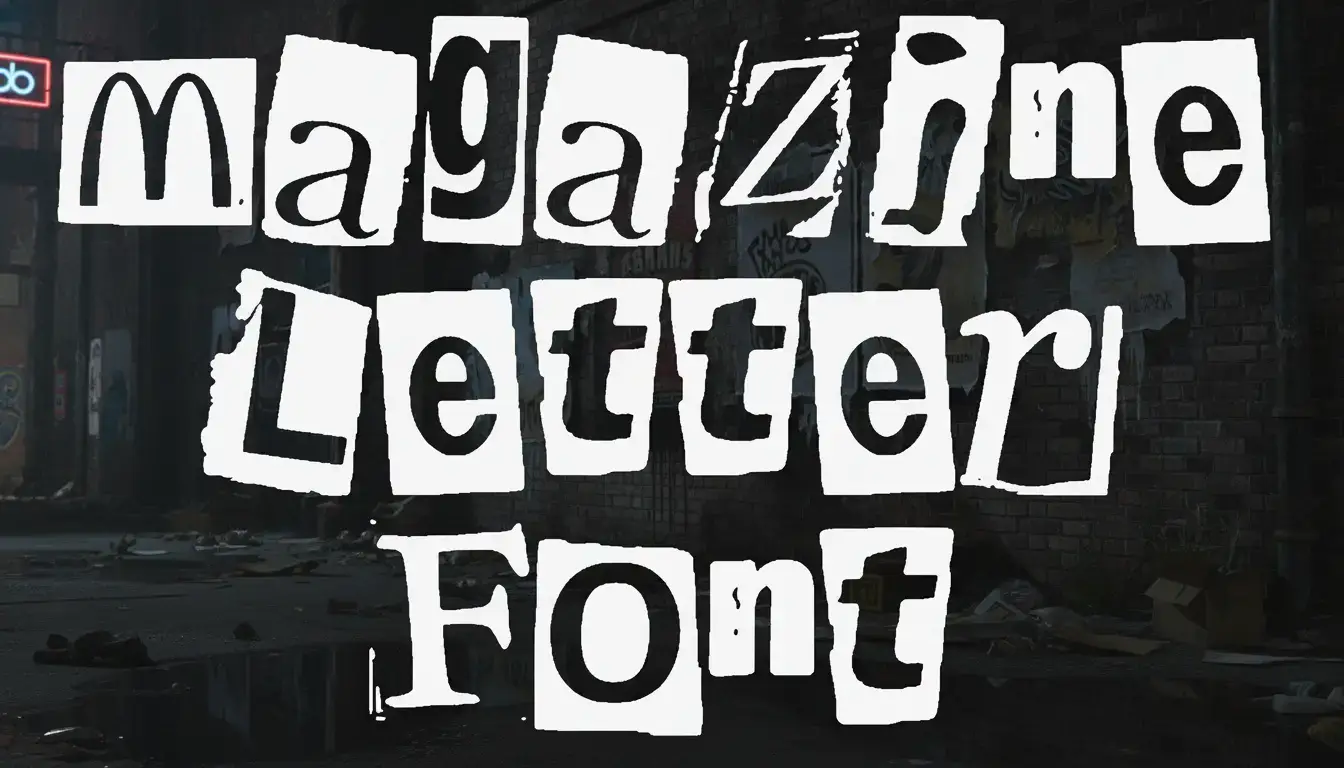 Magazine Letter Font