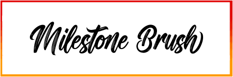 Milestone Brush Font free download
