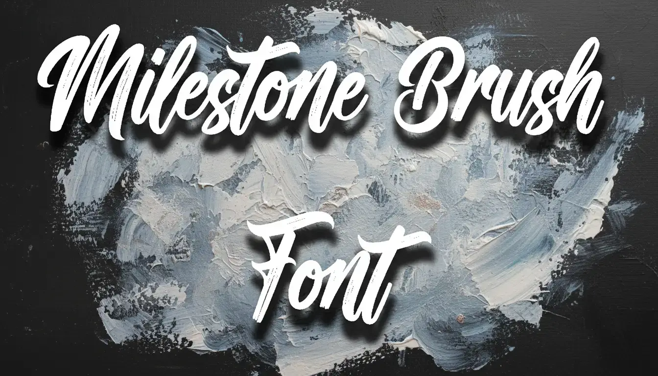 Milestone Brush Font