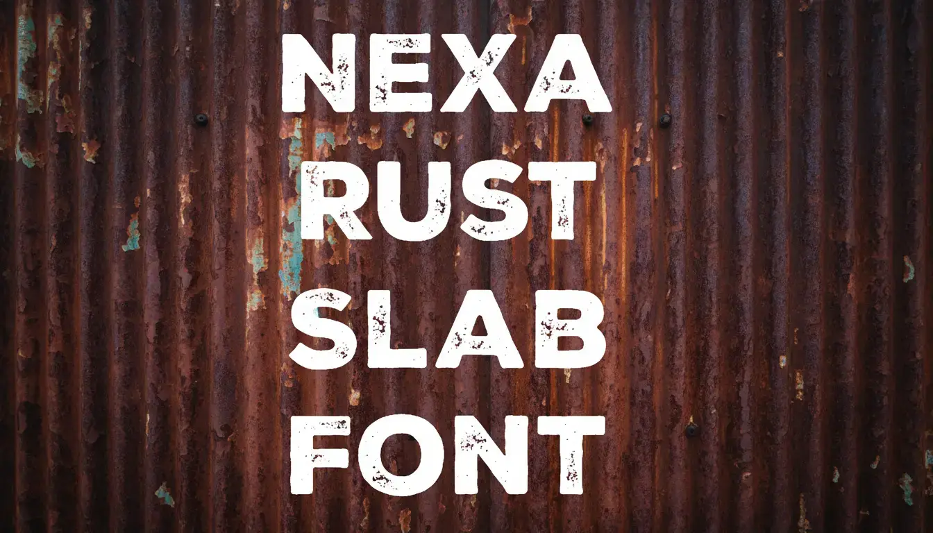 Nexa Rust Slab Font