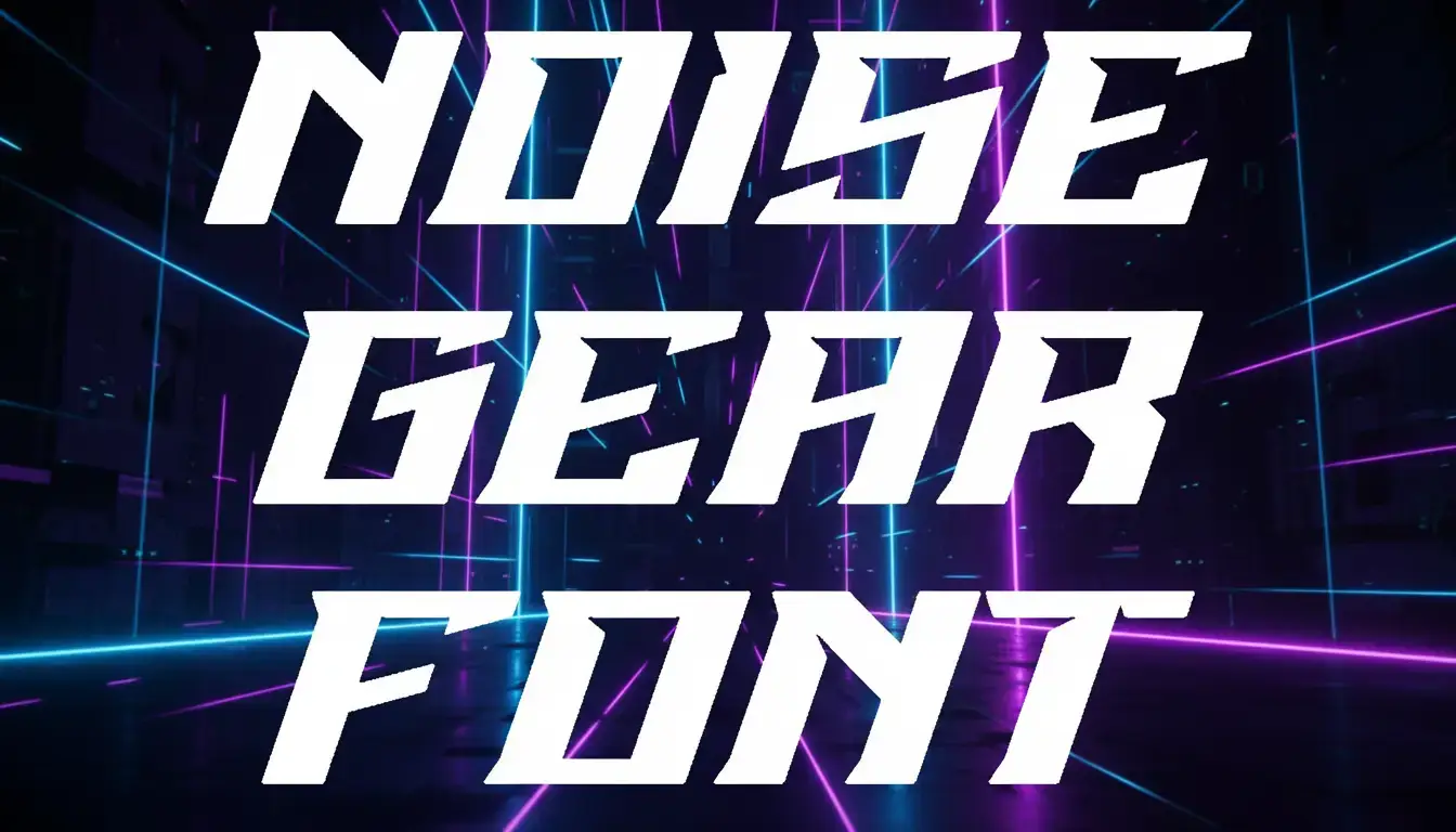 Noise Gear Font