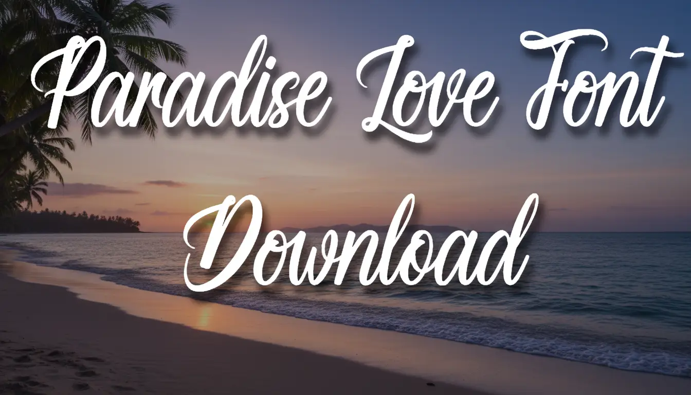 Paradise Love Font Download