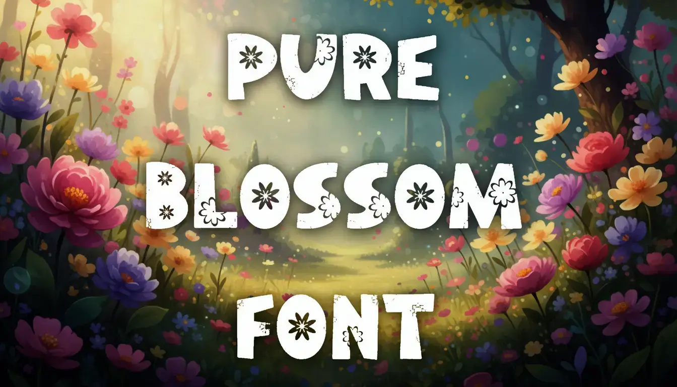 Pure Blossom Font