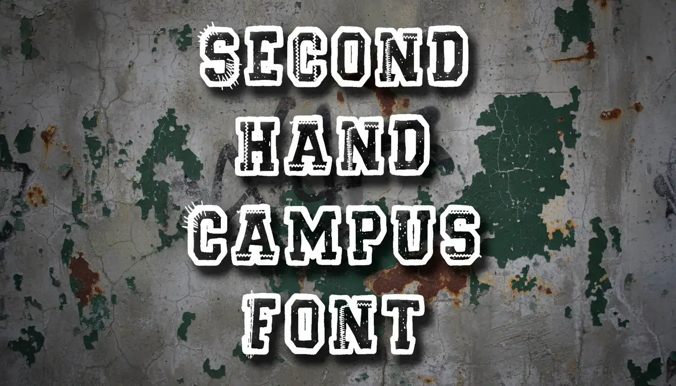 Second Hand Campus Font