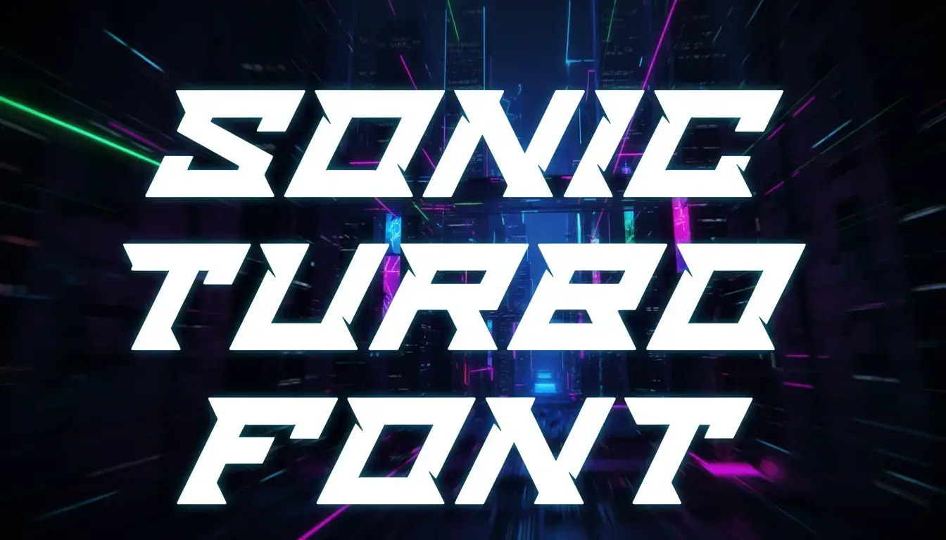 Sonic Turbo Font