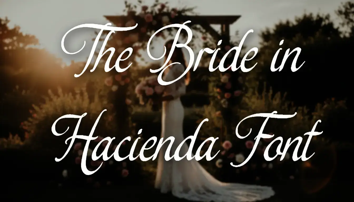 The Bride in Hacienda Font