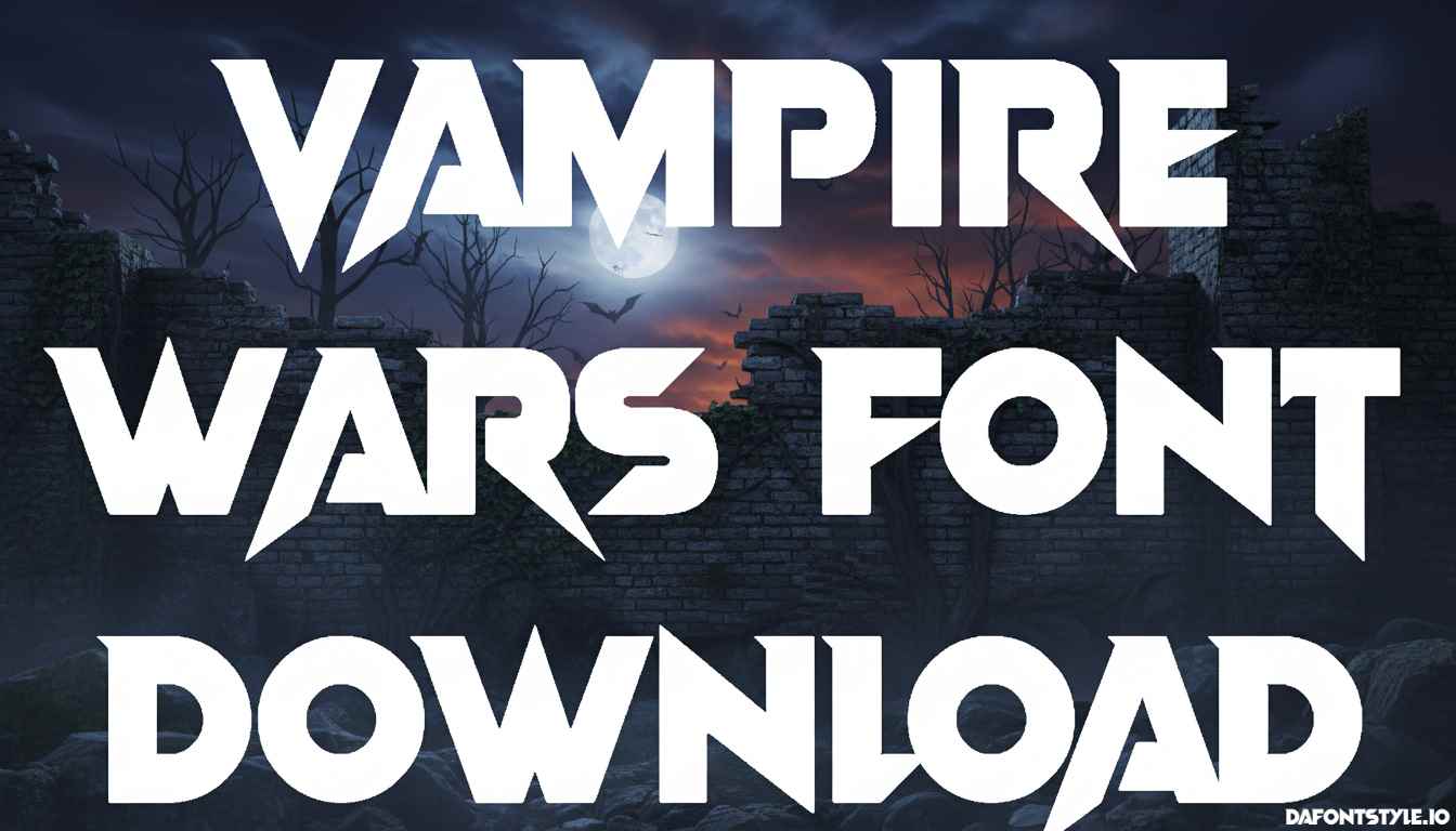 Vampire Wars Font Download