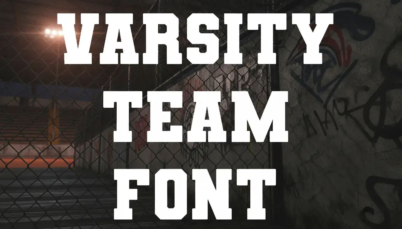Varsity Team Font