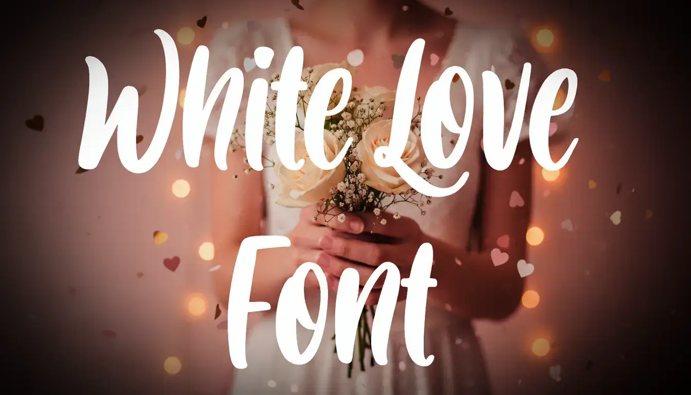 White Love Font