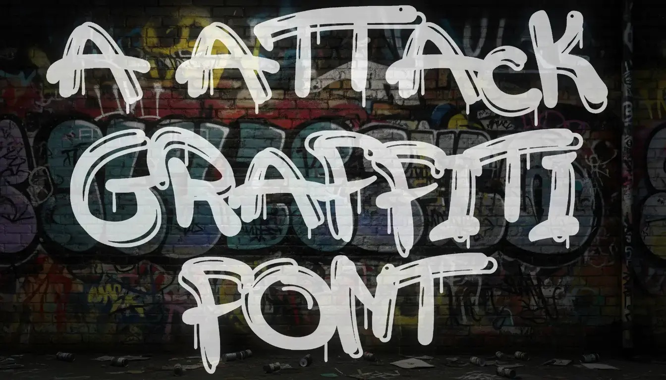 a Attack Graffiti Font