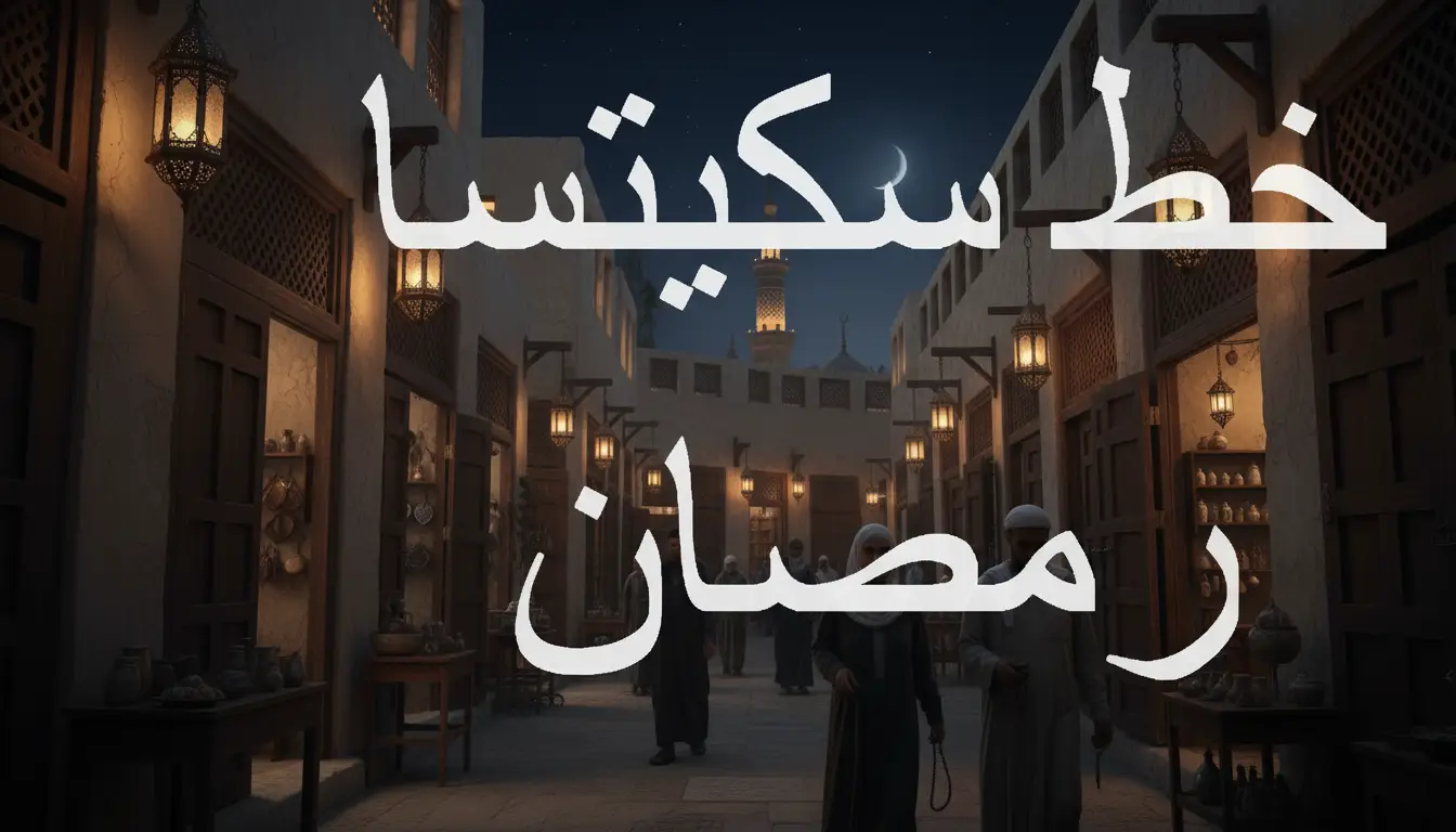 خط سكيتسا رمضان