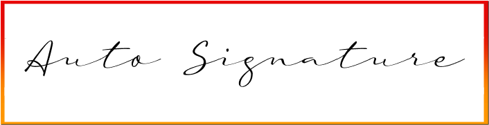 A Auto Signature Font free Download