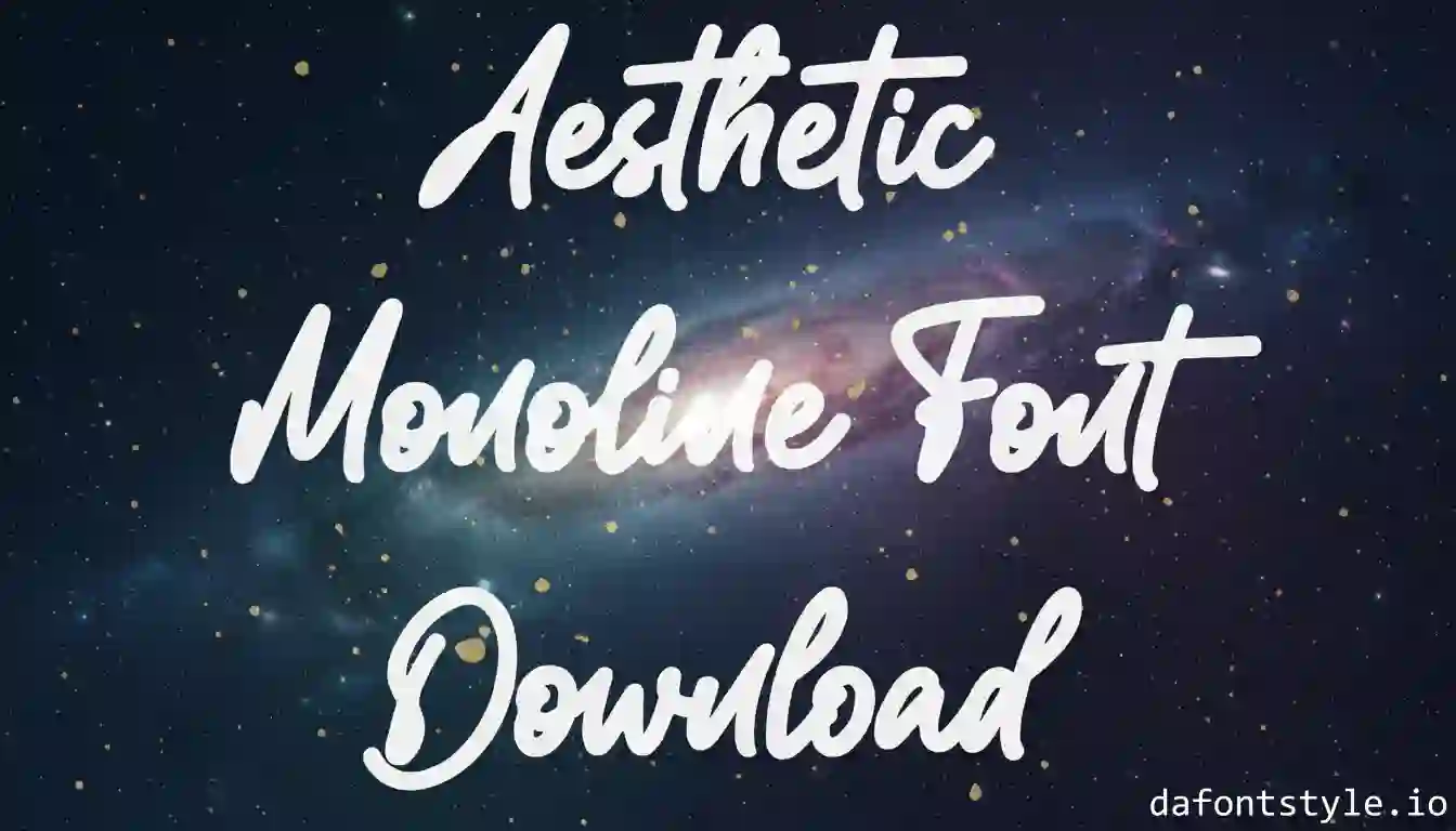 Aesthetic Monoline Font Download