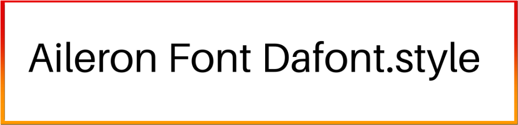 Aileron font free download