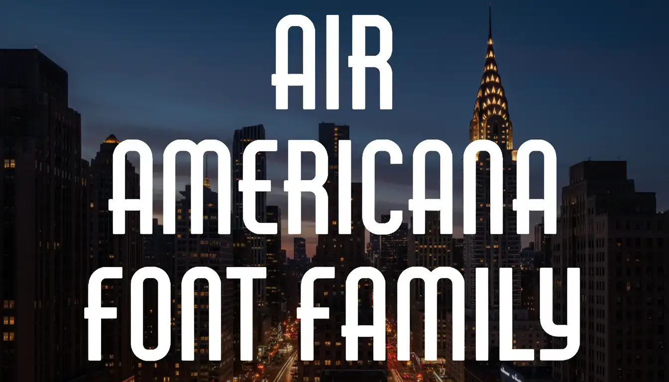 Air Americana Font Family