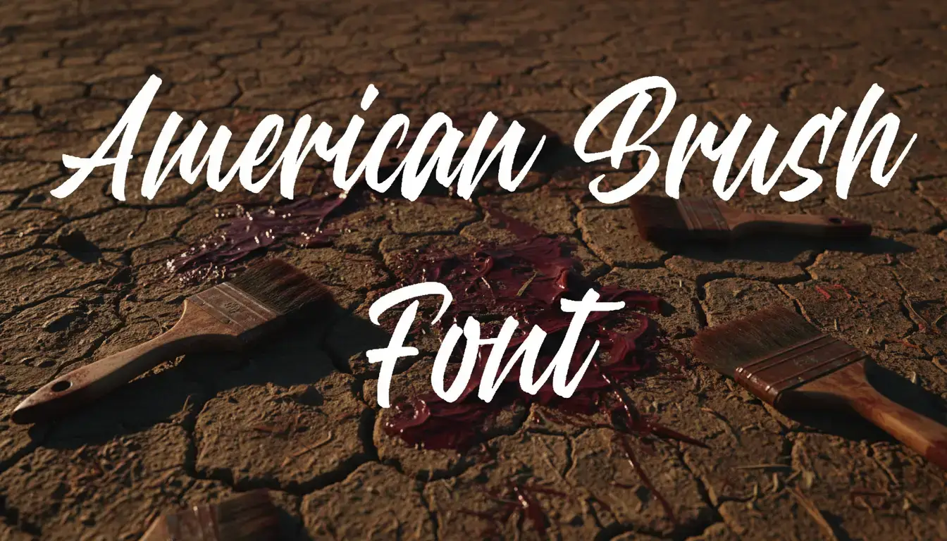 American Brush Font