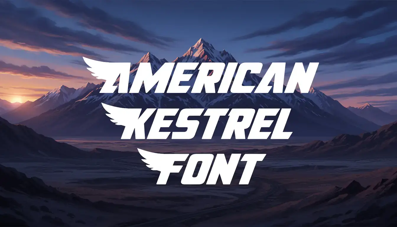 American Kestrel Font
