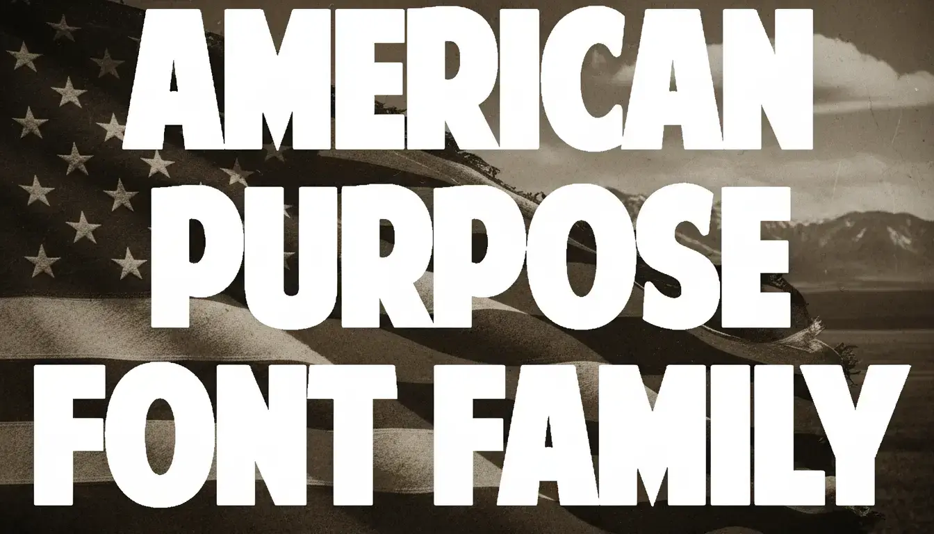 American Purpose Font Family
