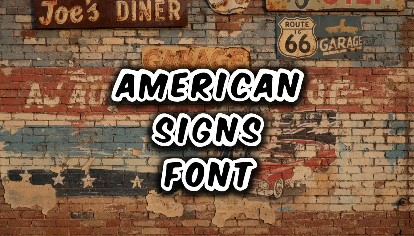 American Signs Font