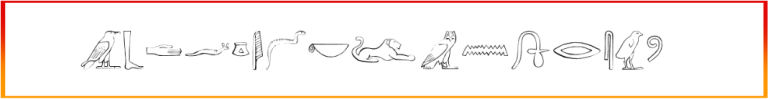 Ancient Egyptian Hieroglyphs Font free download