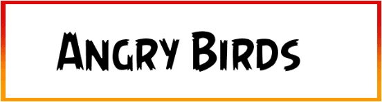 Angry Birds Font free download