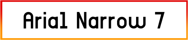 Arial Narrow 7 font download