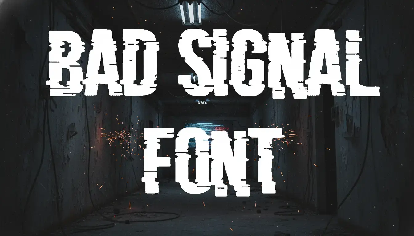 Bad Signal Font