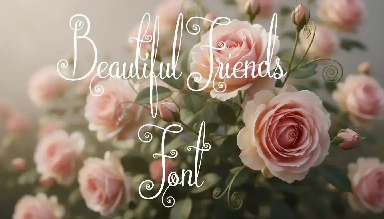Beautiful Friends Font family