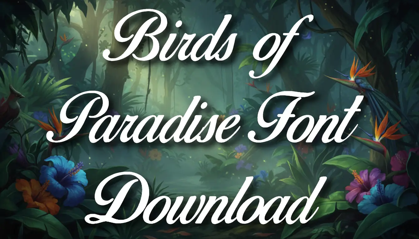 Birds of Paradise Font Download
