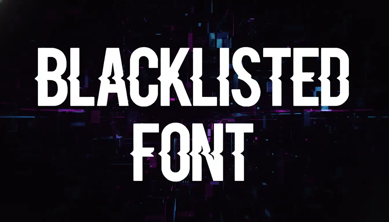 Blacklisted Font