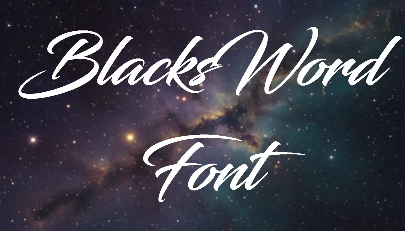 BlacksWord Font